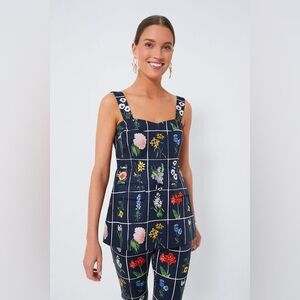 NWT Tuckernuck Navy Fresh Buds Marnie Top sz Medium PART OF SET -see description